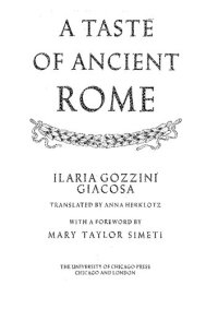 cover of the book A Taste of Ancient Rome