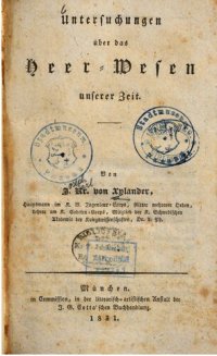 cover of the book Untersuchungen über das Heer-Wesen unserer Zeit