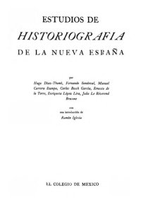 cover of the book Estudios de Historiografía de la Nueva España