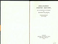 cover of the book Philosophy, poetry, history: An anthology of essays