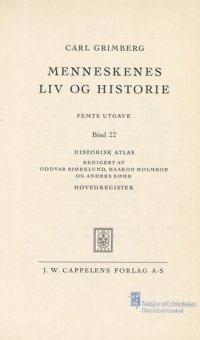 cover of the book Historisk atlas