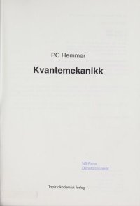 cover of the book Kvantemekanikk