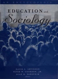 cover of the book Education and Sociology. An Encyclopedia