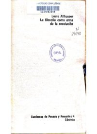 cover of the book La filosofía como arma de la revolución