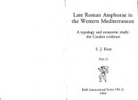 cover of the book Late roman Amphorae in the Western Mediterranean. A typology and economic study: the Catalan evidence