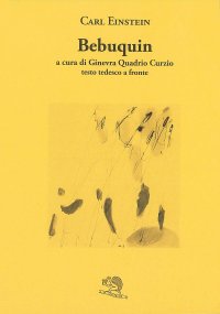 cover of the book Bebuquin. Testo tedesco a fronte