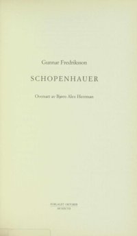 cover of the book Schopenhauer