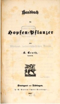 cover of the book Handbuch für Hopfen-Pflanzer