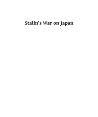 cover of the book Stalin's War on Japan: The Red Army's 'Manchurian Strategic Offensive Operation', 1945