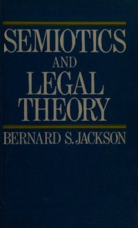 cover of the book Semiotics and legal theory