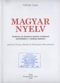 cover of the book Magyar nyelv 4