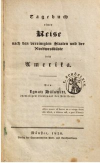 cover of the book Tagebuch einer Reise nach den Vereinigten Staaten und der Nordwestküste von Amerika