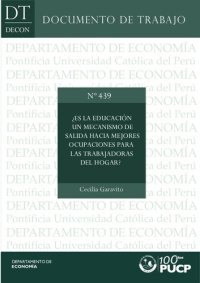 cover of the book ¿Es la educación un mecanismo de salida hacia mejores ocupaciones para las trabajadoras del hogar?