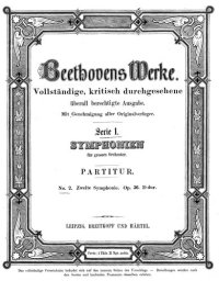 cover of the book Zweite Sinfonie op. 36 D-Dur : Partitur