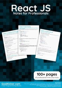 cover of the book React JS Notes for Professionals book