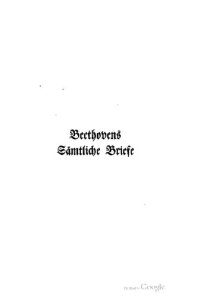 cover of the book Beethovens Sämtliche Briefe