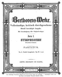 cover of the book Fünfte Sinfonie op. 67 C-Moll : Partitur