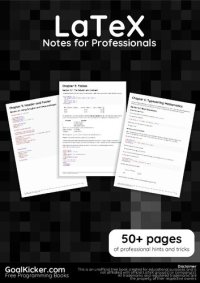 cover of the book LaTeX Notes for Professionals book