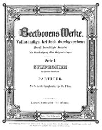 cover of the book Achte Sinfonie op. 93 F-Dur : Partitur