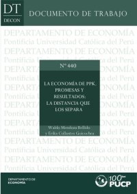 cover of the book La economía de PPK. Promesas y resultados: la distancia que los separa