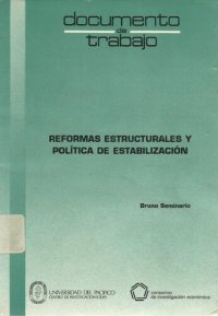 cover of the book Reformas estructurales y política de estabilización