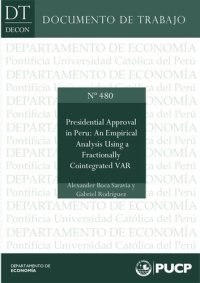 cover of the book Presidential Approval in Peru: An Empirical Analysis Using a Fractionally Cointegrated VAR