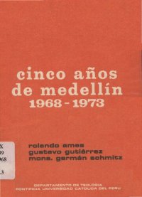 cover of the book Cinco años de Medellín 1968-1973