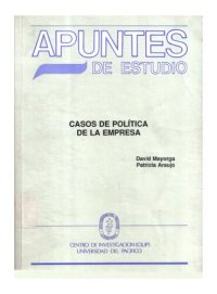 cover of the book Casos de política de la empresa