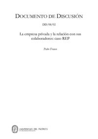 cover of the book La empresa privada y la relación con sus colaboradores: caso REP