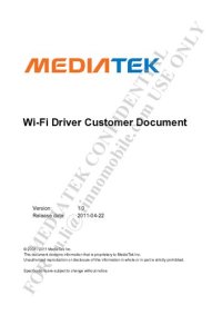 cover of the book MT6573 YuSu Wi-Fi Driver Customer Document