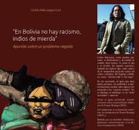 cover of the book "En Bolivia no hay racismo, indios de mierda". Apuntes sobre un problema negado