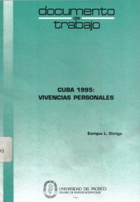 cover of the book Cuba 1995: vivencias personajes