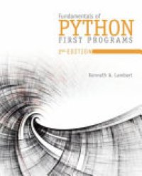 cover of the book Fundamentals of Python: First Programs