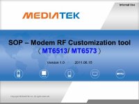 cover of the book Modem RF Customization tool (MT6513/MT6573)