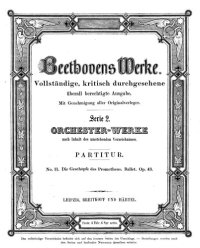 cover of the book Die Geschöpfe des Prometheus - Ballet op. 43