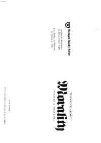 cover of the book Thinking about Morality