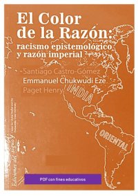 cover of the book El color de la razón: La idea de "raza" en la antropología de Kant