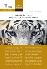 cover of the book Saul A. Kripke y UNITYP: el significado de los nombres comunes