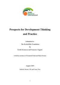 cover of the book Prospects for Development Thinking and Practice