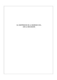 cover of the book El compromiso de la sociedad civil con la educación. Sistematización del Plan Nacional de Capacitación Docente (PLANCAD)