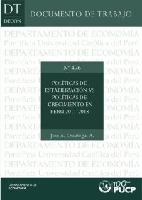 cover of the book Políticas de estabilización vs políticas de crecimiento en Perú 2011-2018