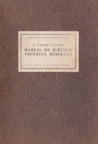 cover of the book Manual de electrotehnica generala