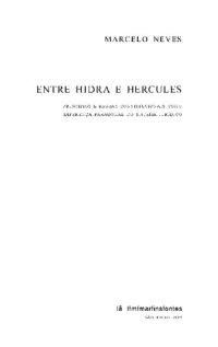 cover of the book Entre Hidra e Hércules: princípios e regras constitucionais como diferença paradoxal do sistema jurídico