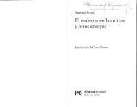 cover of the book El malestar en la cultura