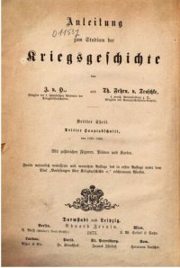 cover of the book Anleitung zum Studium der Kriegsgeschichte