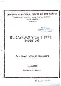 cover of the book El Cayhuas y la Sierpe (cuentos)