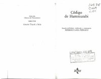 cover of the book Código de Hammurabi