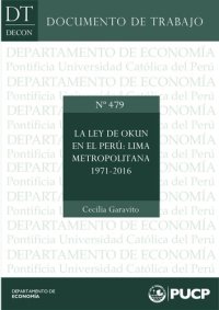 cover of the book La Ley de Okun en el Perú: Lima Metropolitana 1971 – 2016