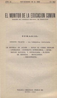 cover of the book El monitor de la educación común