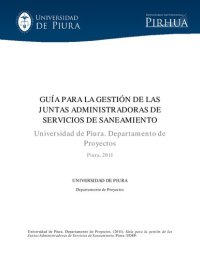 cover of the book Guía para la gestión de las Juntas Administradoras de Servicios de Saneamiento (JASS)